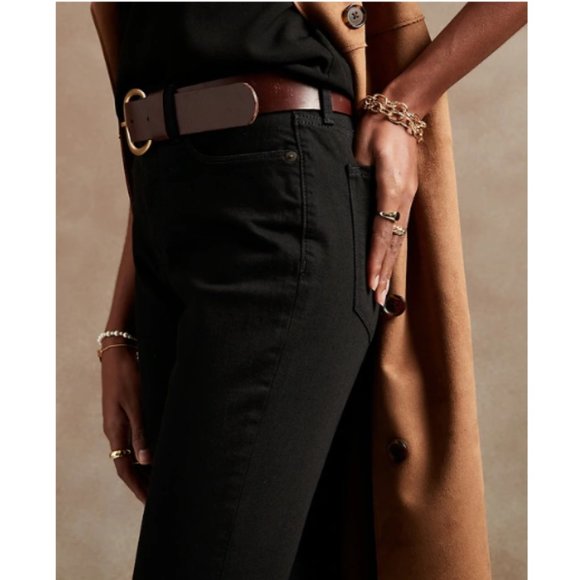 NWT Banana RepF High Rise Fade Resist Skinny Jean 28P / 6P Black F150 - Picture 2 of 4